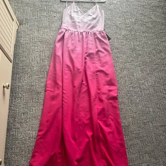 chinese dress ladies Austin Convertible Maxi Dress in Hot Pink| Pink Oversized Maxi Dress | Pink  Bridesmaid Dress main image 1